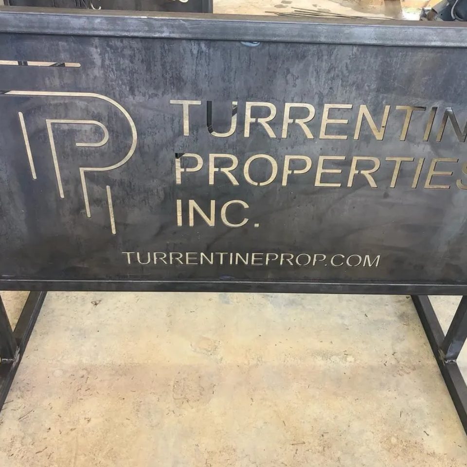 A sign that says turrentine properties inc.