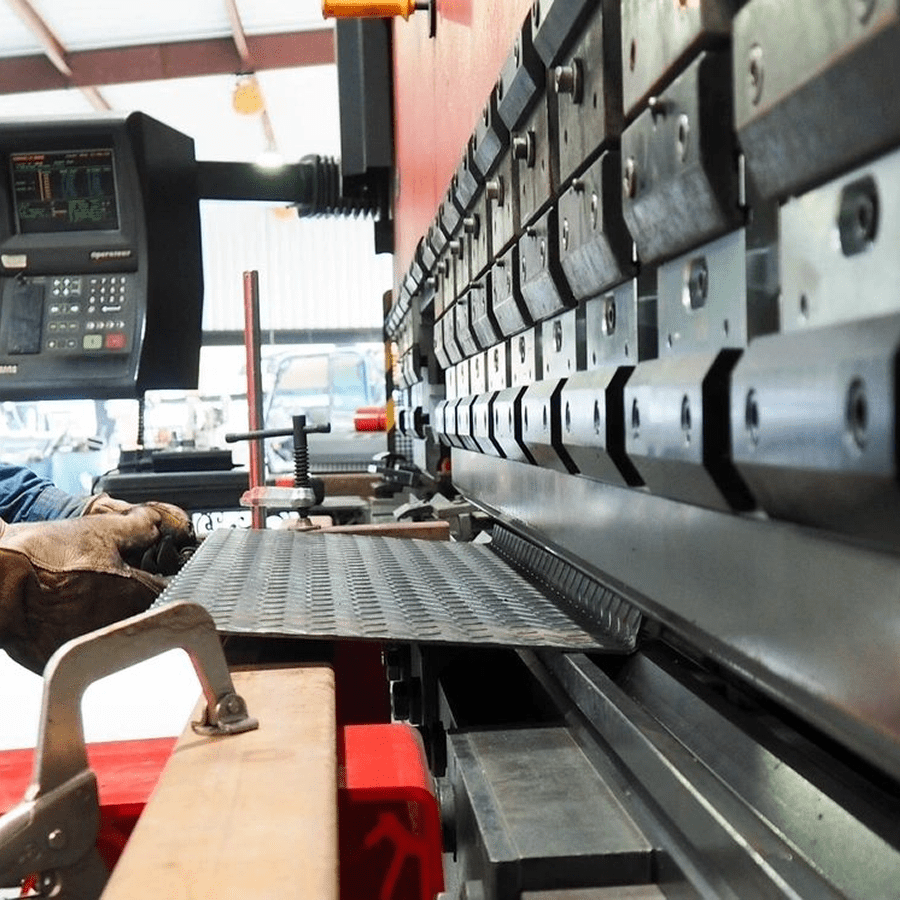 A machine that is in the process of being worked on.
